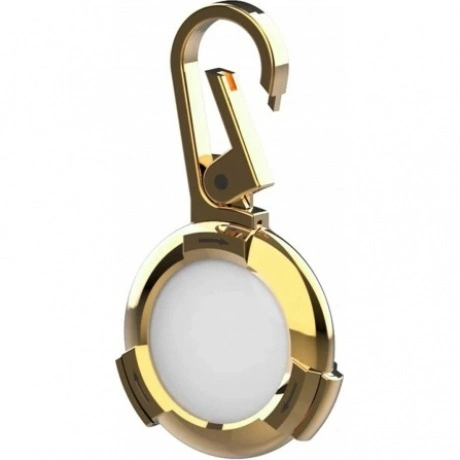 Чехол-брелок Red Line для Airtag металический с карабином, золотистый УТ000025983 - фото 4