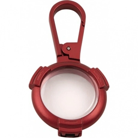 Чехол-брелок Red Line для Airtag металический с карабином, красн...