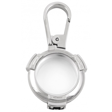 Чехол-брелок Red Line для Airtag металический с карабином, сереб...