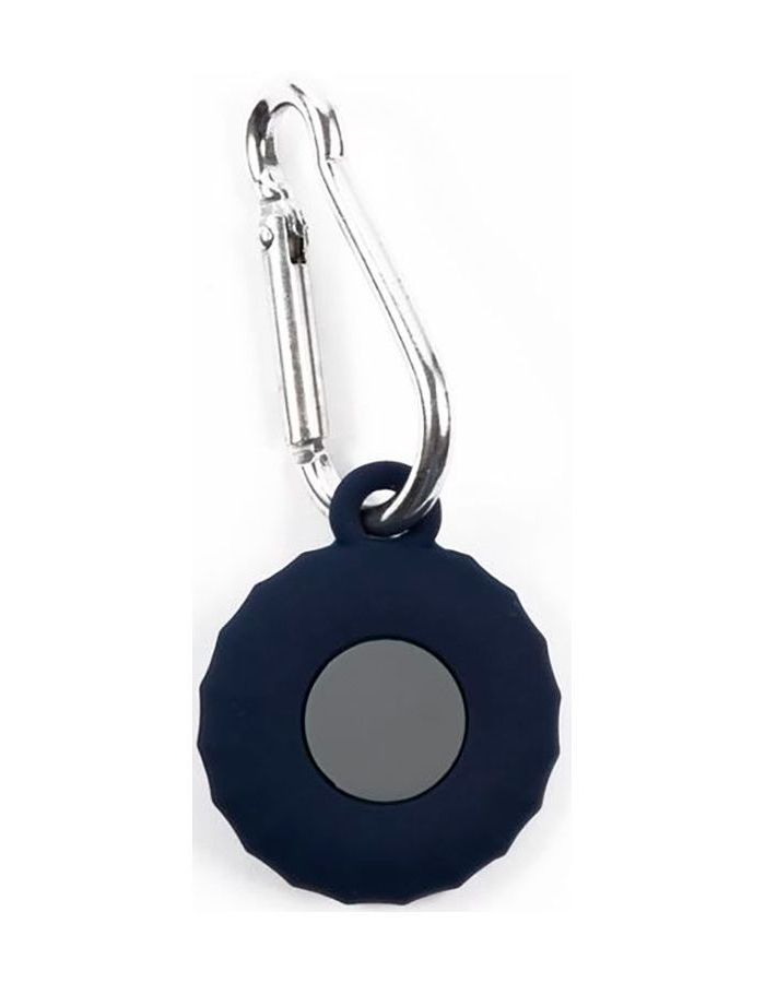 Чехол-брелок Red Line для Airtag с карабином, круг, темно-синий УТ000026007 силиконовый чехол для smart ключ зажигания bmw бмв синего цвета