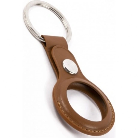 Чехол-брелок Red Line кожаный для AirTag двусторонний, коричневый УТ000025880 - фото 2