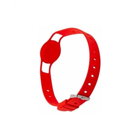 Чехол-брелок Red Line с карабином для Airtag пластик + экокожа, красный УТ000025956 - фото 3