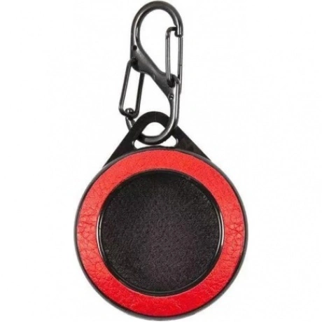 Чехол-брелок Red Line с карабином для Airtag пластик + экокожа, ...