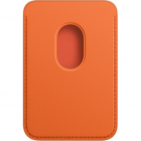 Кардхолдер оригинальный Apple iPhone Leather Wallet with MagSafe - Orange mppy3fe хорошее состояние 6226₽