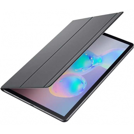 Чехол Samsung Galaxy Tab S6 Book Cover полиуретан тёмно-серый (EF-BT860PJEGRU) - фото 3