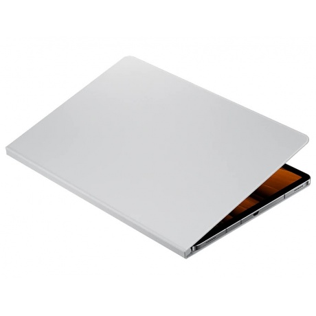Чехол Samsung Galaxy Tab S7+ Book Cover полиуретан серый (EF-BT970PJEGRU) - фото 5