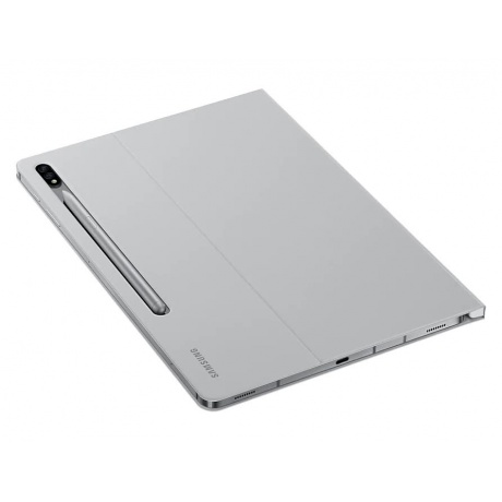 Чехол Samsung Galaxy Tab S7+ Book Cover полиуретан серый (EF-BT970PJEGRU) - фото 9