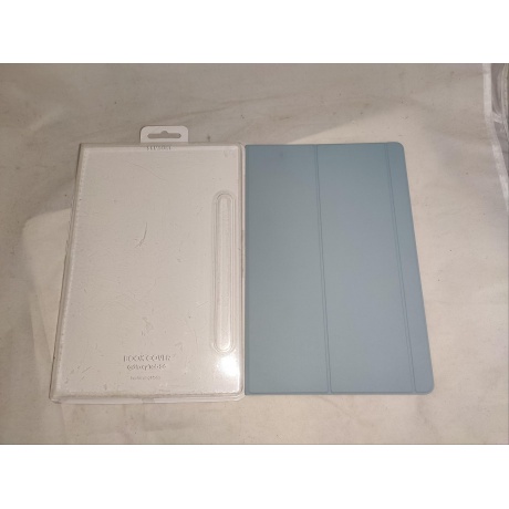 Чехол Samsung Galaxy Tab S6 Book Cover полиуретан голубой (EF-BT860PLEGRU) уцененный - фото 5