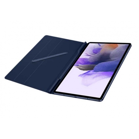 Чехол-обложка Samsung EF-BT730PNEGRU Book Cover для Galaxy Tab S7+/ S7 FE, темный-синий - фото 6