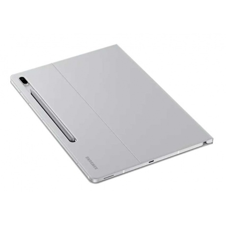 Чехол-обложка Samsung EF-BT730PJEGRU Book Cover для Galaxy Tab S7+/ S7 FE, светло-серый - фото 9