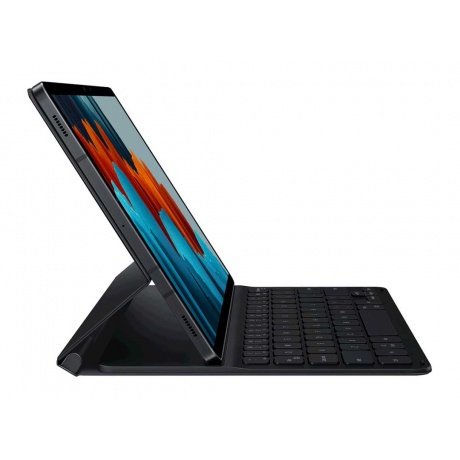 Чехол-клавиатура Samsung EF-DT630BBRGRU для Galaxy Tab S7+/S7 FE (2021) поликарбонат, чёрный - фото 5