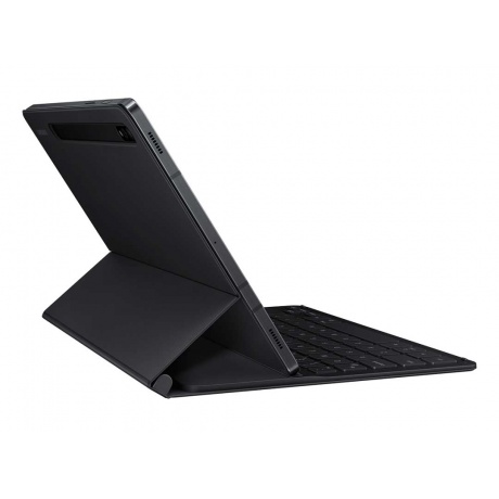 Чехол-клавиатура Samsung EF-DT630BBRGRU для Galaxy Tab S7+/S7 FE (2021) поликарбонат, чёрный - фото 6