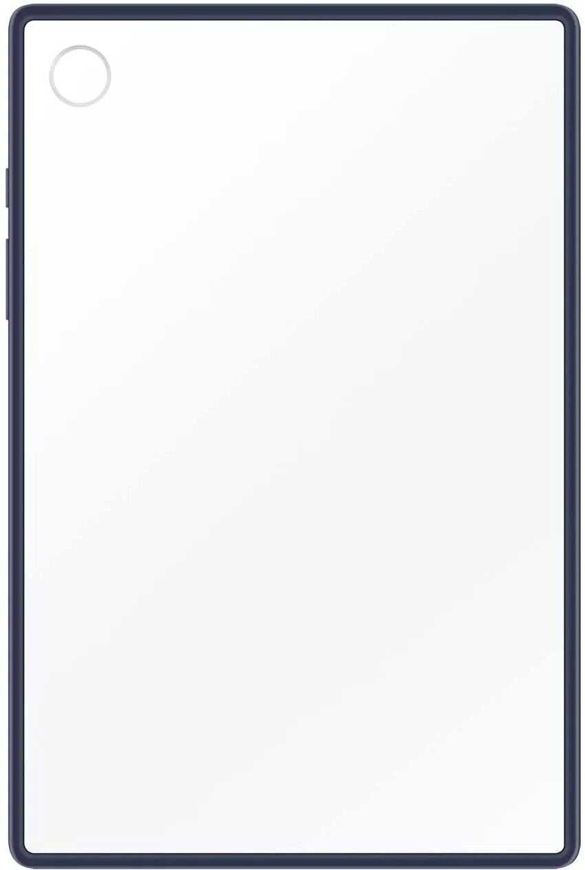 Чехол Samsung для Samsung Galaxy Tab A8 Clear Edge Cover полиуретан прозрачный/темно-синий (EF-QX200TNEGRU) пластиковая накладка clear edge cover для samsung galaxy tab a8 прозрачный синий