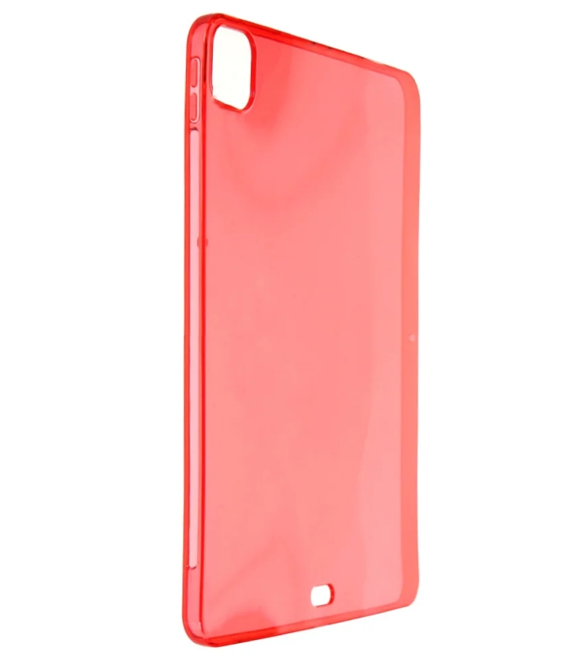 цена Чехол-накладка Red Line силиконовый для iPad Pro 11 2018/2020, красный полупрозрачный УТ000026258