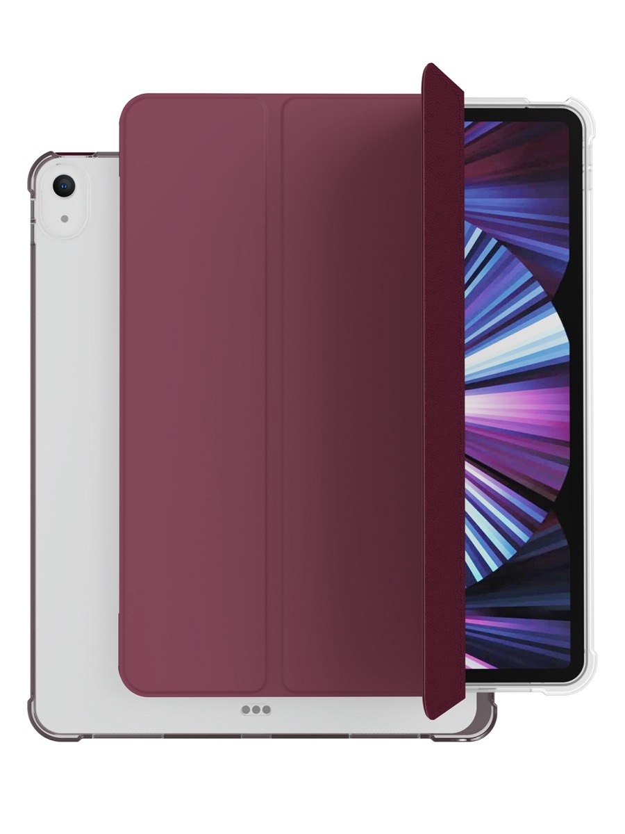 Чехол защитный VLP Dual Folio Case для iPad 10, марсала чехол книжка nillkin для apple ipad 7 10 2 2019 ipad 8 10 2 2020 ipad 9 10 2 2021 bevele leather case черная