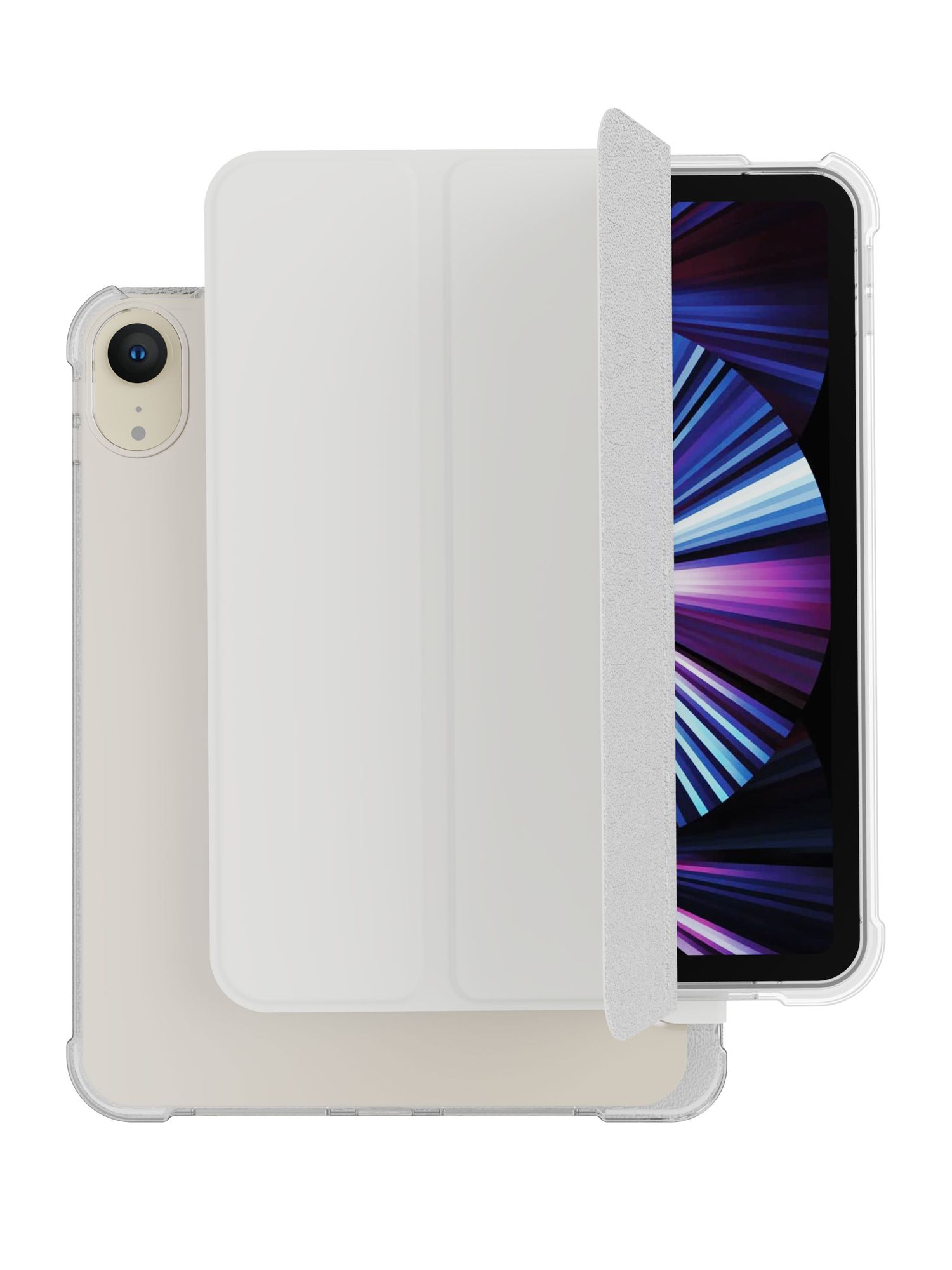 Чехол защитный VLP Dual Folio для iPad mini 6 2021, белый задняя крышка для meizu m3s m3s mini серебро