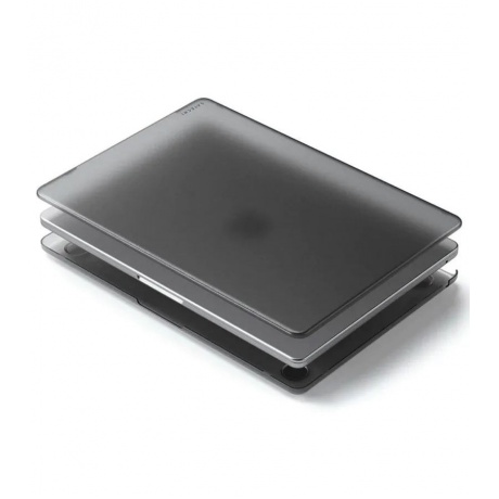 Чехол-накладка Satechi Eco-Hardshell Case For Macbook Air M2 темный-прозрачный - фото 1