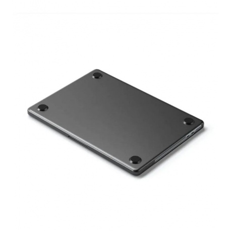 Чехол-накладка Satechi Eco-Hardshell Case For Macbook Air M2 темный-прозрачный - фото 2
