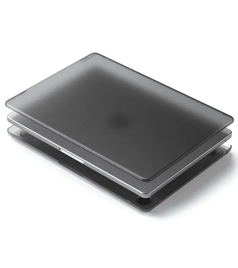 Чехол-накладка Satechi Eco-Hardshell Case For Macbook Air M2 темный-прозрачный