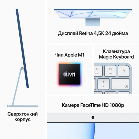 Моноблок Apple iMac 24&quot; Retina 4.5K (MJVA3RU/A) Pink - фото 6
