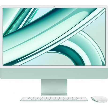 Моноблок Apple iMac 24&quot; Green (M3/8Gb/256Gb SSD/MacOs) (MQRA3ZP/A) (Aнглийская клавиатура) - фото 2