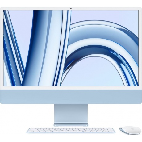 Моноблок Apple iMac 24&quot; Blue (M3/8Gb/256Gb SSD/MacOs) (MQRQ3ZP/A) - фото 1